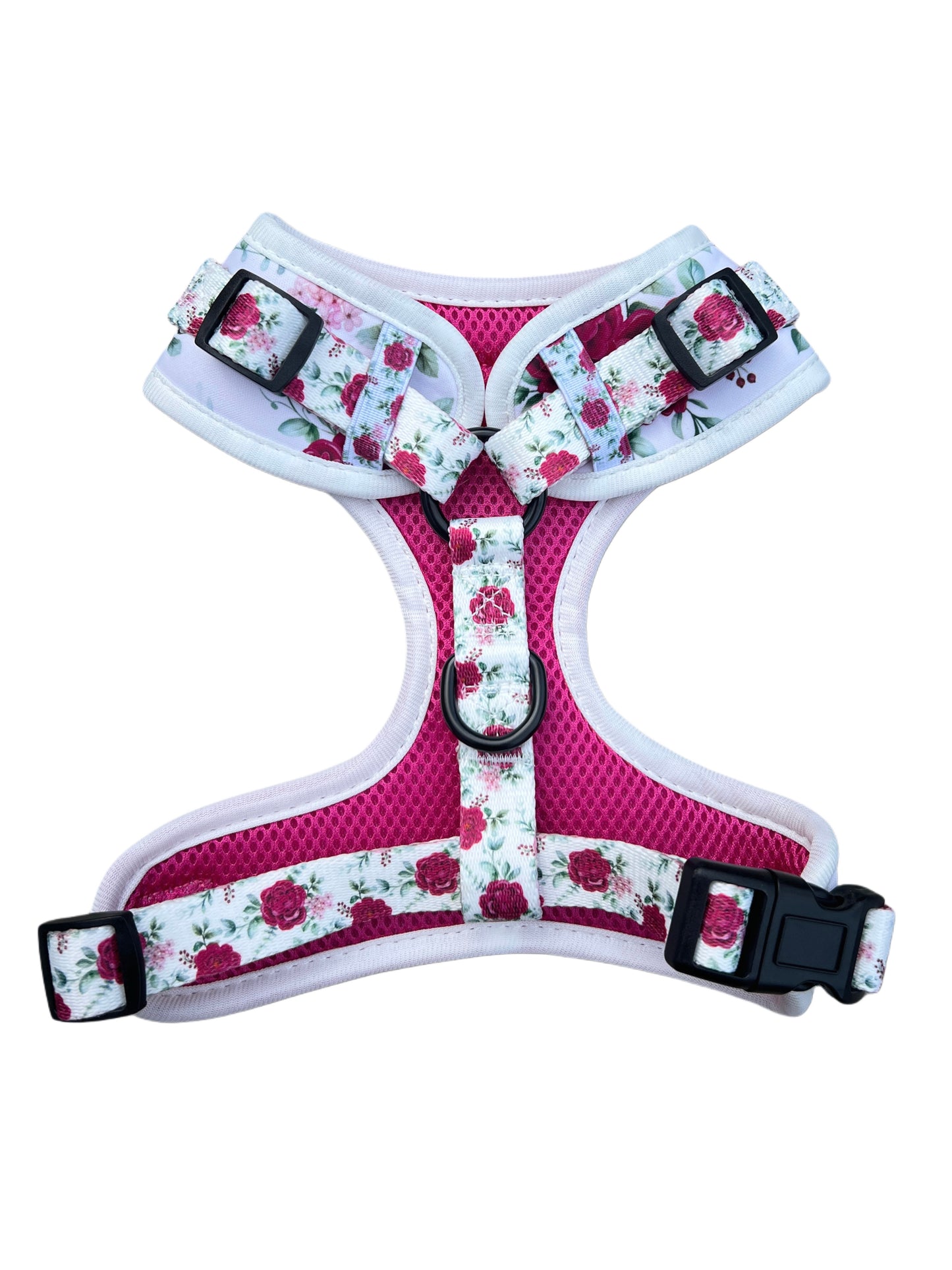 White Floral Harness