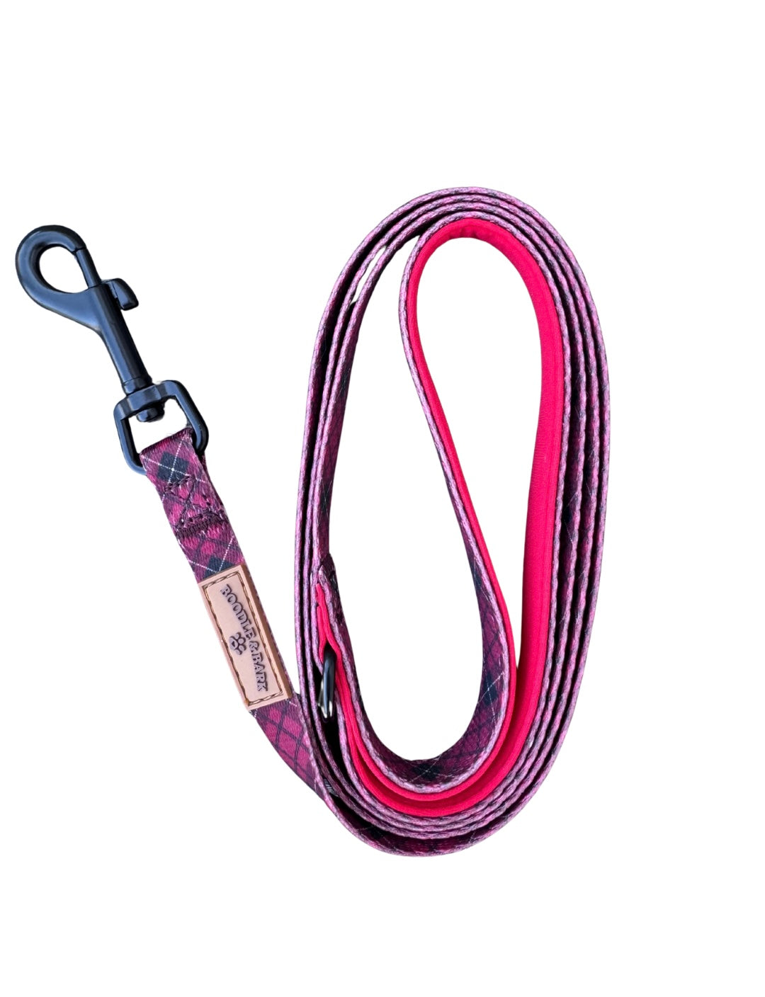 Red Tartan Dog Lead