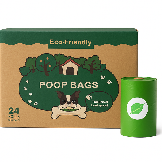 Biodegradable Dog Poop Bags – 360 Leak-Proof Waste Bags (24 Rolls) – Eco-Friendly & Odour-Blocking