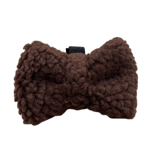 Cosy Chocolate Brown Bow