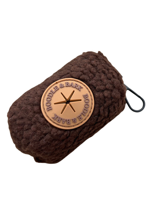 Cosy Chocolate Brown Poop Bag Holder