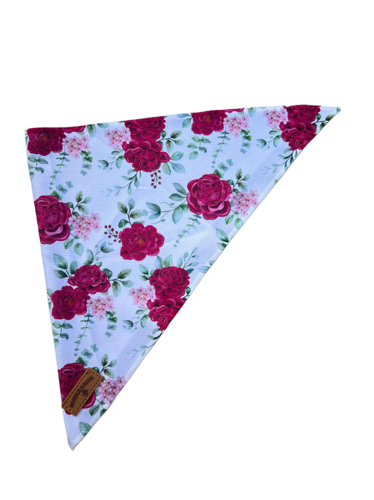Floral White Bandana
