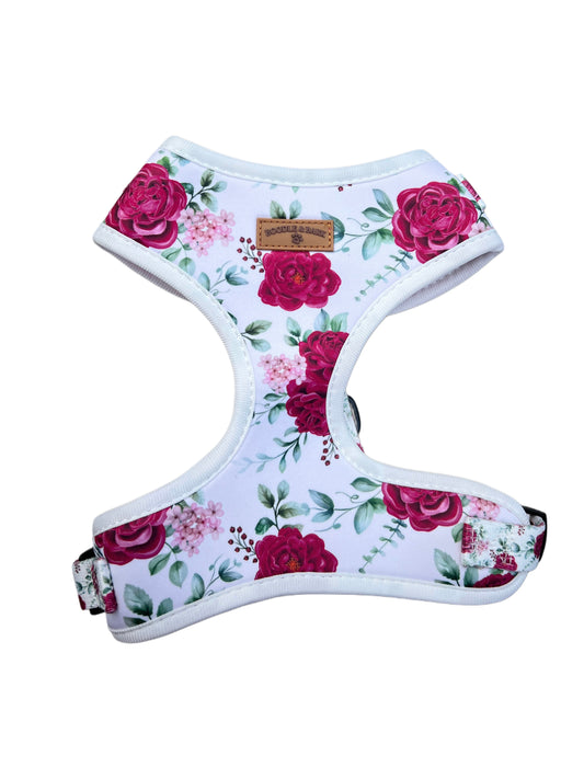White Floral Harness